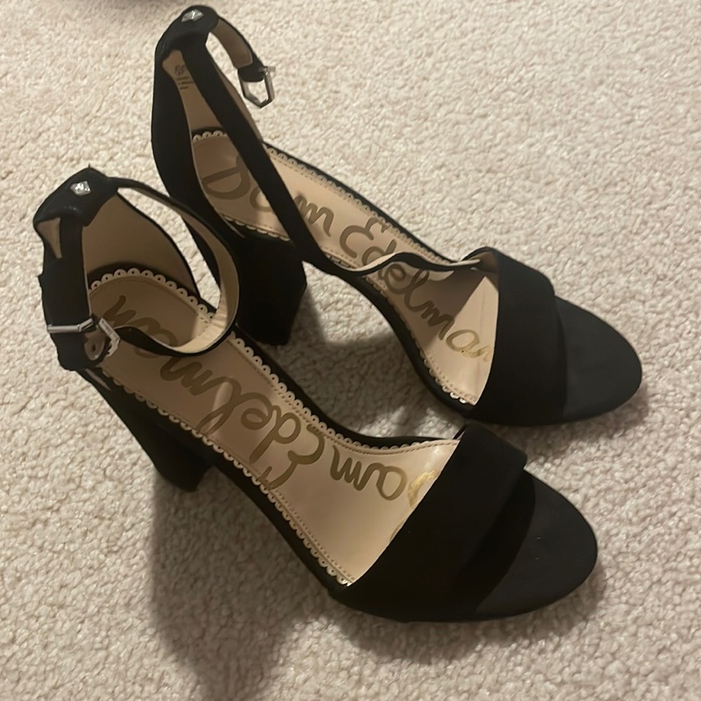Sam Edelman black wedge 4inch heels, size 7